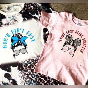 Mommy and mini shirt set